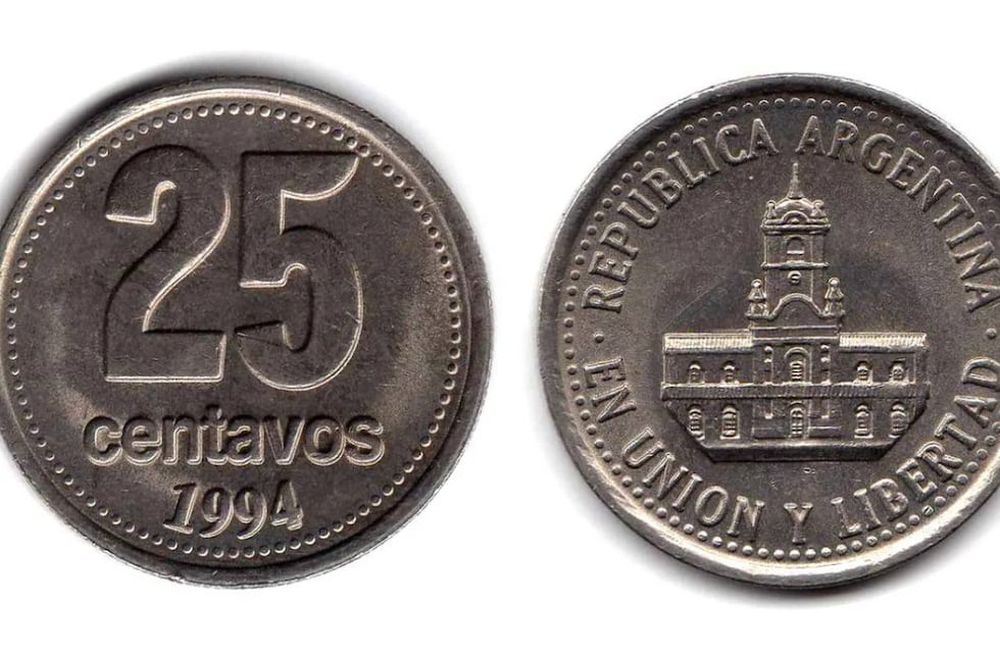 Así es la moneda de 25 centavos que vale hasta $65.000 pesos