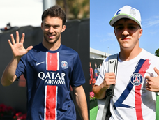 Pierre Gasly e Isack Hadjar, pilotos de F1 que festejaron la victoria del PSG en Champions League. Foto: @F1sutton