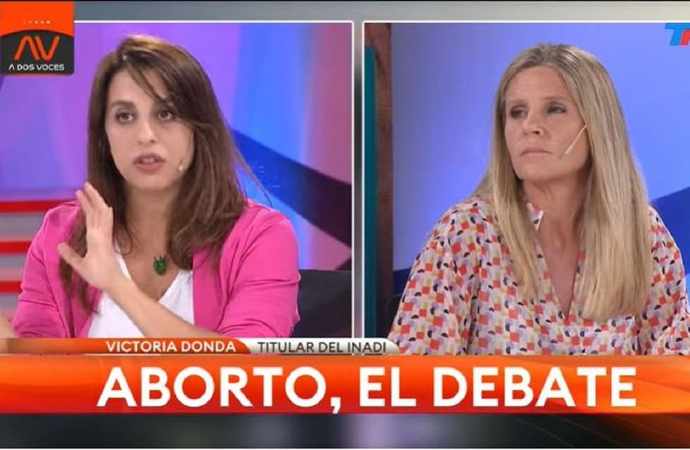 Donda y Hotton se enfrentaron por el aborto legal en TN - Captura TV