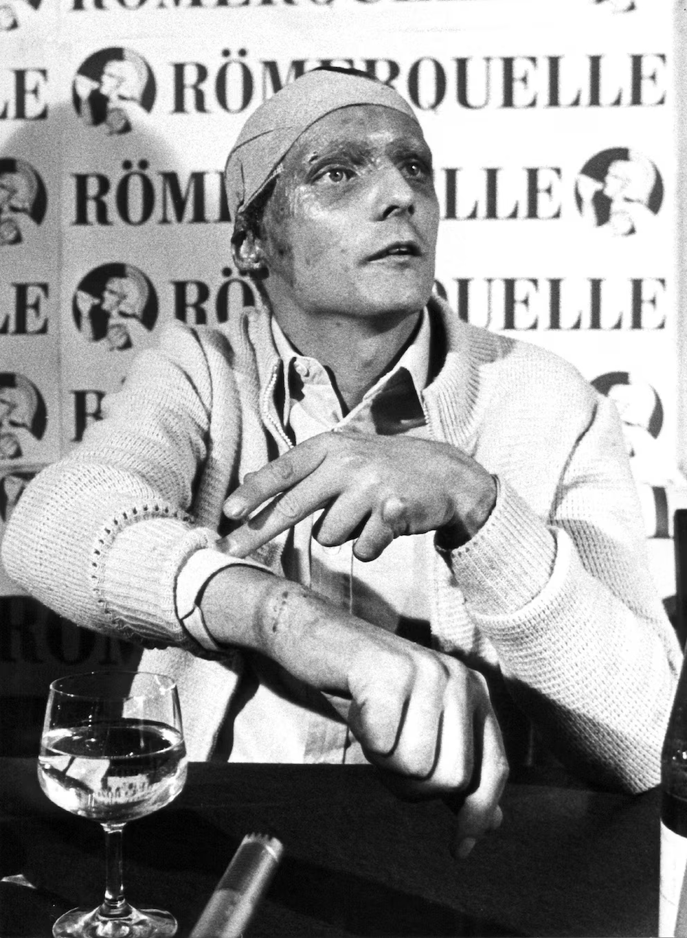 Niki Lauda. The consequences of the accident plagued him for decades; he even had to undergo a double lung transplant in 2018.