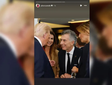 El reencuentro de Mauricio Macri con Donald Trump durante la final del Mundial de Clubes.
