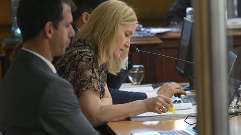 Los Andes | La fiscal federal María Gloria André acusó en el juicio a un peniteniario / Ignacio Blanco - Los Andes.