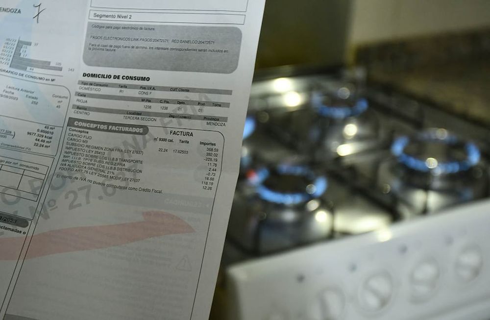 El fuerte aumento en la tarifa de gas natural y de luz hicieron subir la cifra general de inflación de junio. Foto: Los Andes