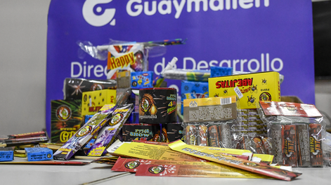 Guaymallén decomisó 100 kilos de pirotecnia ilegal e intensifica controles.