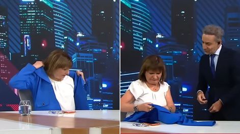 Bullrich también compra ropa en el exterior: su traje barato y lindo que adquirió por Amazon.