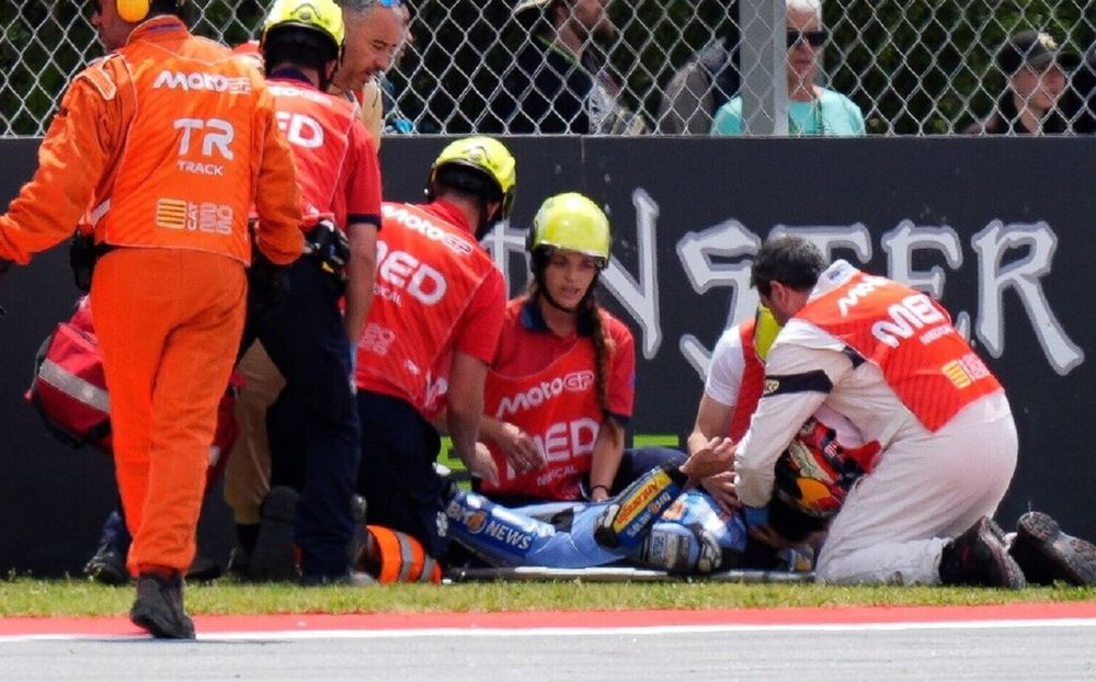 Alex Márquez asustó a todos en el MotoGP.&nbsp;