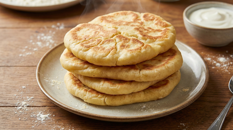 Pancitos sin levadura en minutos: rápidos, saludables y con 3 ingredientes
