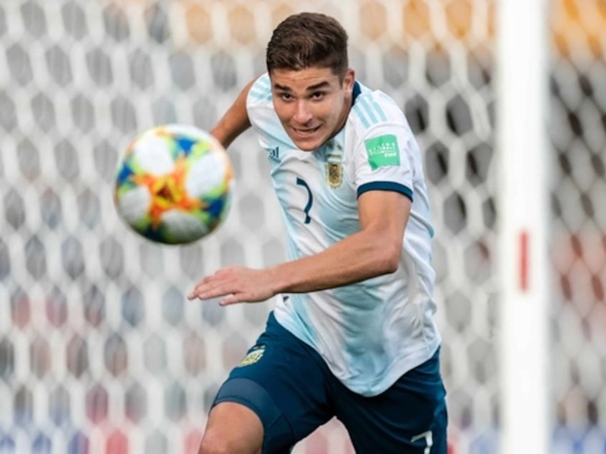 Julián Alvarez, delantero titular de la Selección Argentina.&nbsp;