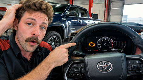 lleva su toyota al mecanico porque se prendio la luz del check, pero el mecanico descubre que no debia hacerlo