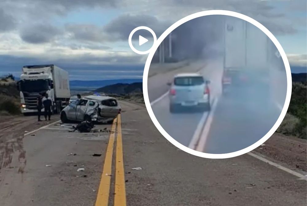 Tragedia en la ruta 7: el video de la imprudente maniobra que hizo la mujer antes de morir