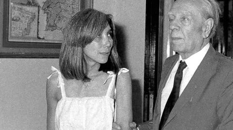 María Kodama y Jorge Luis Borges