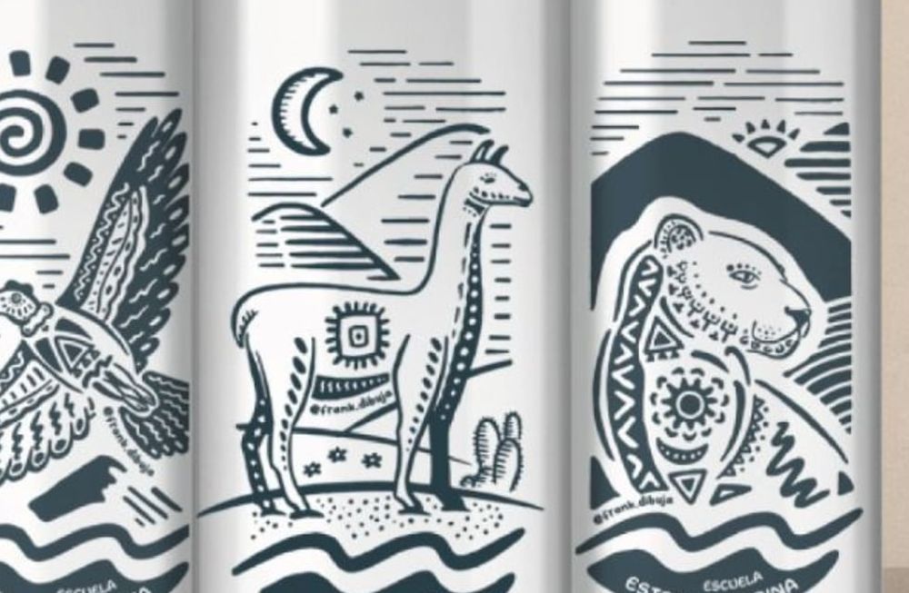 Original y creativa campaña: venden botellas con motivos artísticos para poder ampliar su escuela en Luján de Cuyo. Foto: Gentileza Escuela Estrella Andina