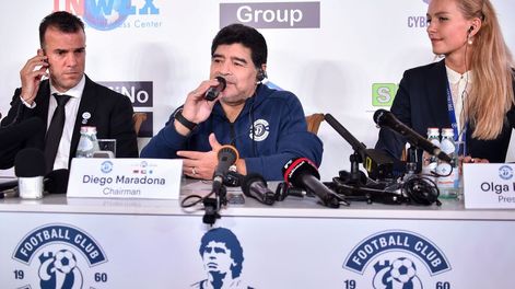 Maradona debuta en Bielorrusia como presidente del Dinamo Brest