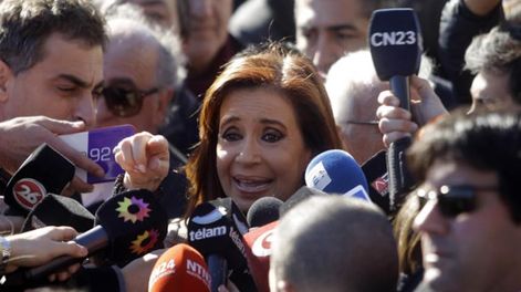 Los Andes | Cristina Kirchner en los tribunales de Comodoro Py (Archivo DyN)