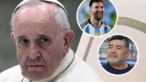 Al papa Francisco le dieron a elegir entre Messi y Maradona y su respuesta desconcertó a todos