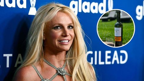 La artista estadounidense se mostró con un malbec de la provincia.