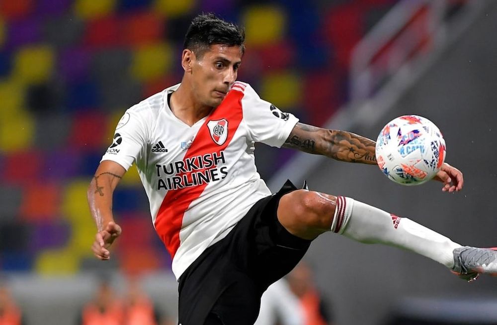 Fabricio Angileri negocia su continuidad en River. Su actual contrato vence en junio de este año.