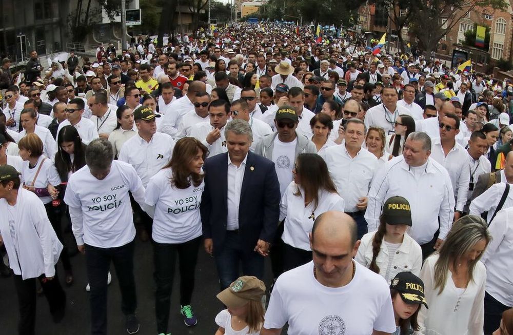 Colombia marchó por la paz y contra el terrorismo