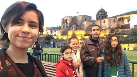 Carolina, Delfina, Silvina, Walter y Martina, la familia de atletas alvearenses, de vacaciones.