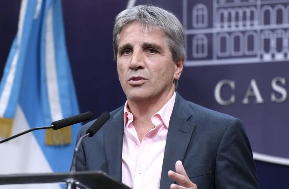 El ministro de Economía, Luis Caputo.