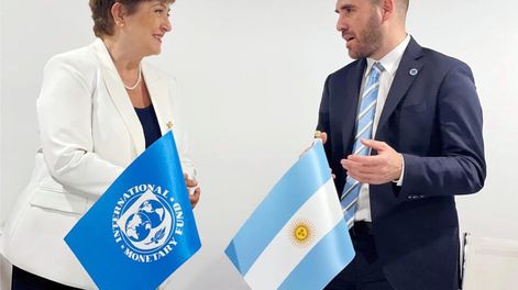 Kristalina Georgieva y Martín Guzmán
