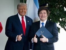 Javier Milei fue recibido por el presidente Trump en la Casa Blanca&nbsp;