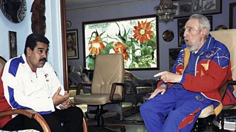 Fidel Castro recibió a Maduro y destacó su ayuda a palestinos