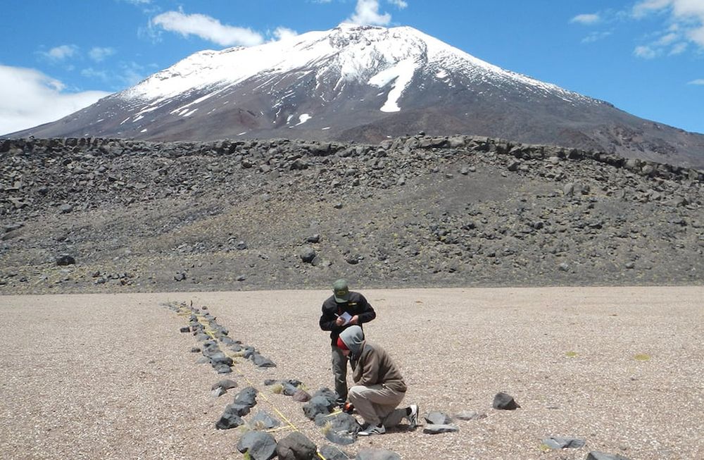 Expertos mendocinos y platenses tomaron muestras del paisaje sagrado del 5 al 11 de enero   en el área protegida de San Carlos. | Foto: gentileza