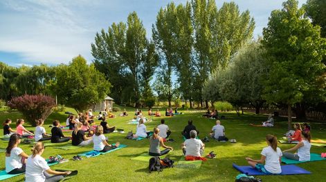 En el mes de la Vendimia, Yoga por los Caminos del Vino ya pasó por tres bodegas