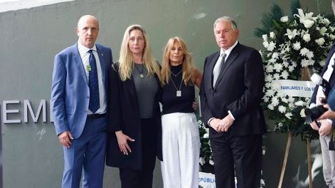 La secretaria general de la Presidencia, Karina Milei, en el homenaje a las víctimas del atentado a la Embajada de Israel.