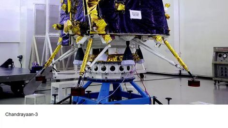 Chandrayaan-3, la nave que será el vehículo por el cual la India intentará por segunda vez aterrizar en la Luna.