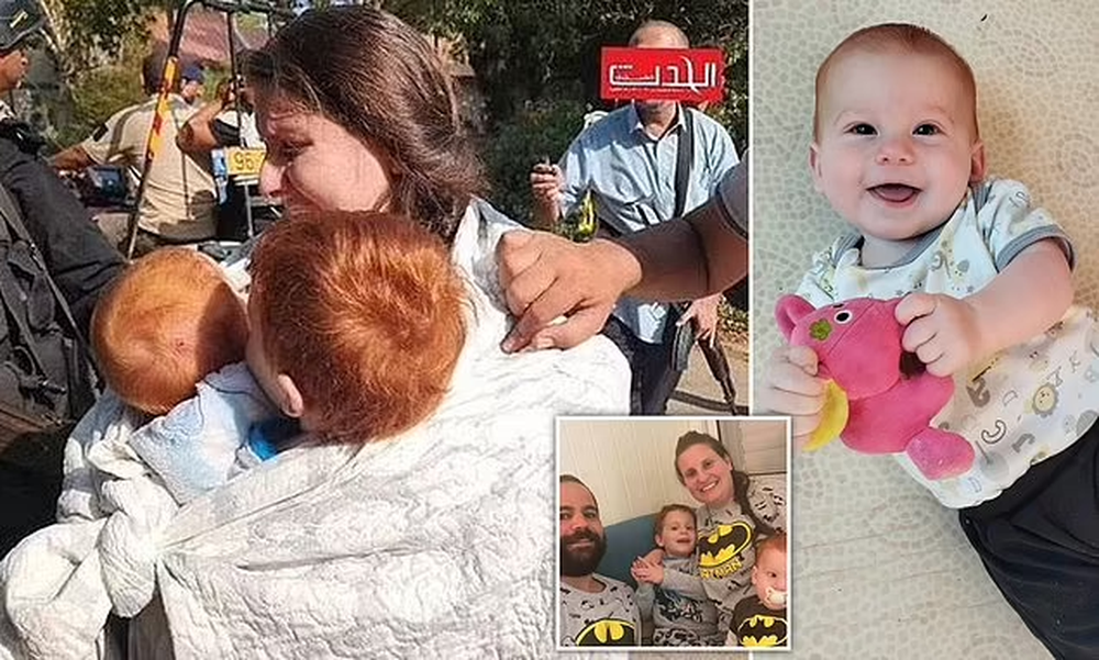 Israel confirmó que Hamas entregó los cuerpos de Ariel y Kfir Bibas, pero que el tercero no pertenece a Shiri Bibas, su madre. Foto: Daily Mail