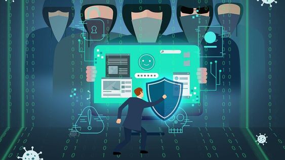 La ciberseguridad es una materia pendiente para muchas empresas que recién entienden su importancia cuando sufren el ataques a sus sistemas o a los datos. (Ilustración Oscar Roldán)