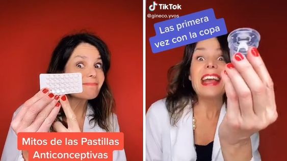Los videos cortos de TikTok le permiten a la ginecóloga explicar cuestiones muy importantes en pocos segundos, utilizando en muchas ocasiones el humor.