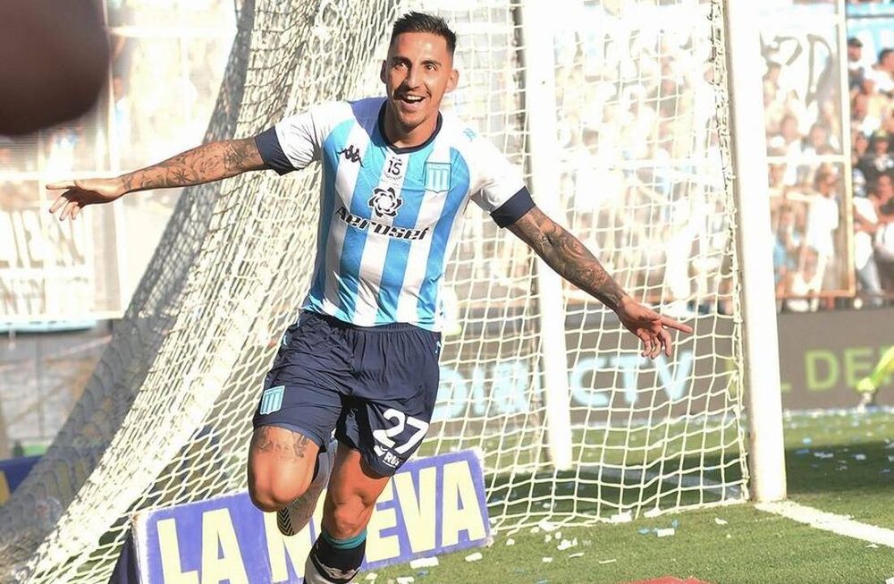 Javier Correa fue el héroe del Cilindro con la clasificación de Racing Club. / Gentileza.