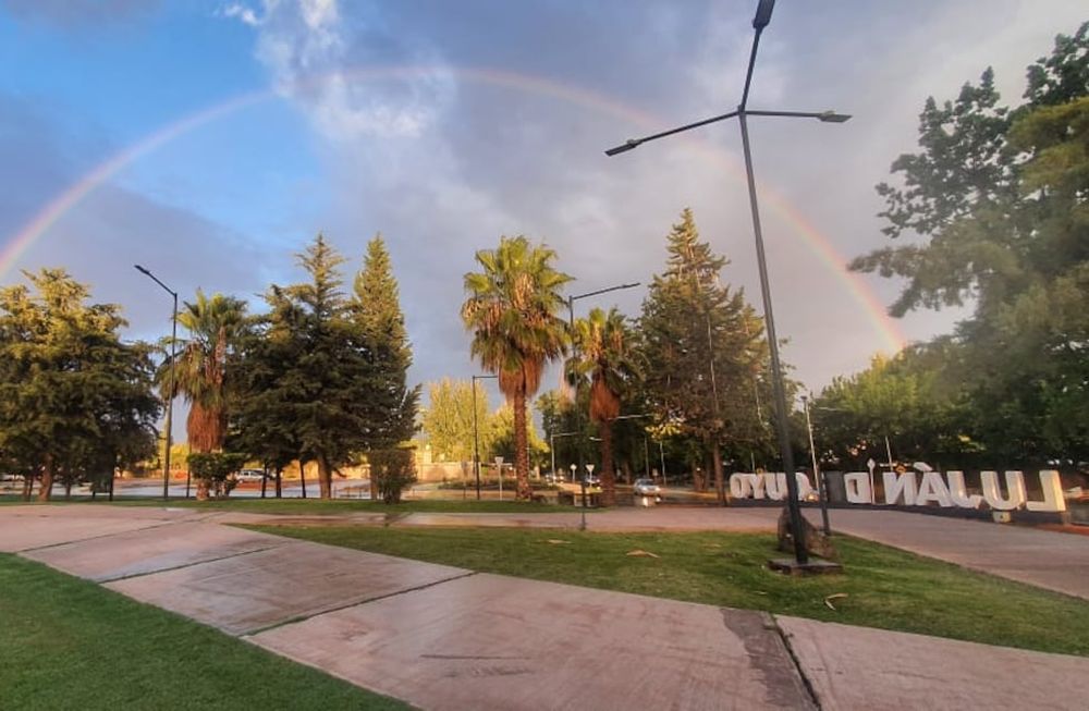 Arcoiris en Mendoza. Foto gentileza Municipalidad de Luján de Cuyo