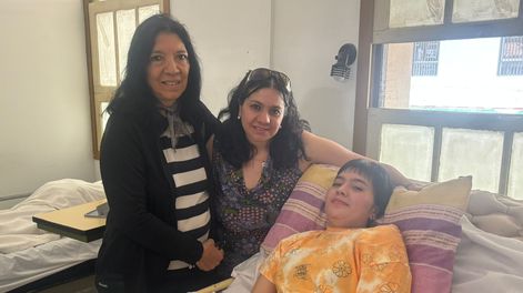 El pasado 13 de abril Yésica fue atropellada en Alvear y el 31 de agosto terminó el secundario en el hospital.&nbsp;