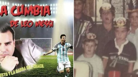 Augusto, el amigo de la infancia de Messi que le hizo una cumbia