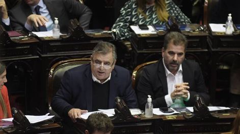 Los Andes | Mario Negri y Cristian Ritondo, jefes de los bloques de la UCR y el PRO en Diputados (Foto: Federico López Claro)