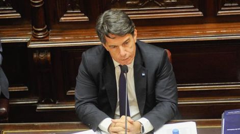 El jefe de Gabinete, Nicolás Posse, expone por primera vez ante el Senado. Foto: Federico López Claro