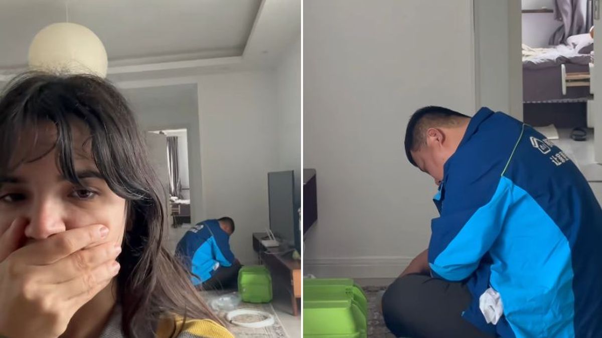 Contrató un servicio de WiFi y el técnico se quedó dormido en el living: la curiosa reacción al despertarlo