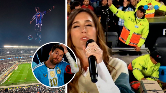 El show de drones y la canción de dedicada de la Sole para Messi no se salvaron de las perlitas.