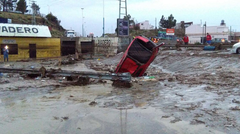 Temporal en Comodoro Rivadavia.