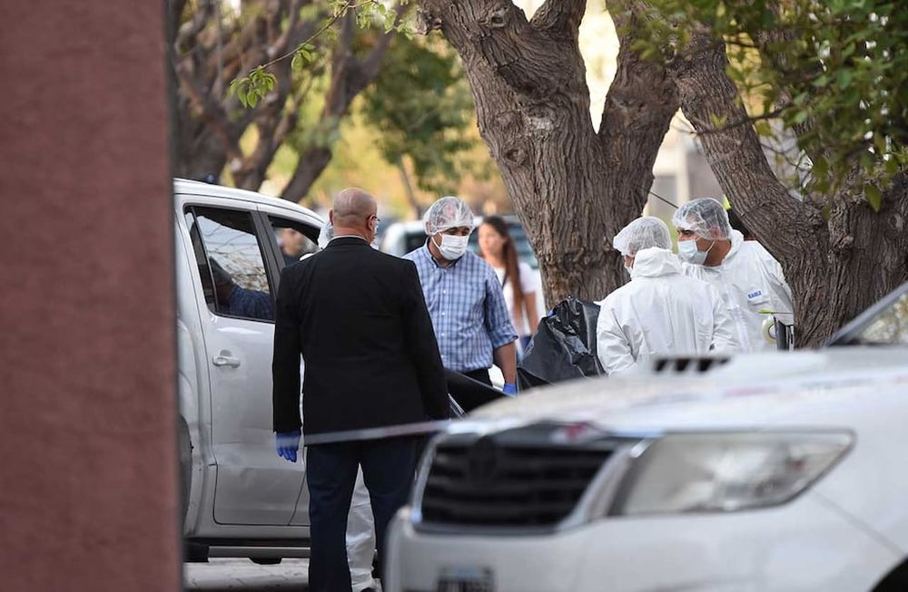 La escena del crimen de Emilio Giménez en Guaymallén. Foto: Mariana Villa / Los Andes