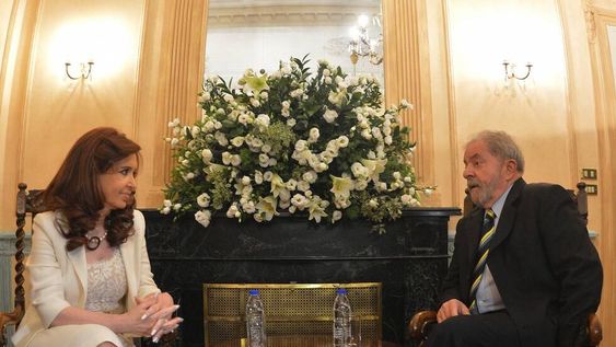 Cristina Kirchner junto a Lula Da Silva. (archivo)
