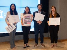 Marita Ahumada, Jessica Laferte, Pablo Dellazoppa y Soledad González.&nbsp;