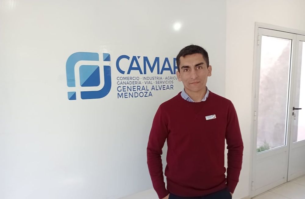 Gonzalo Marcolini es el nuevo presidente del área Joven de la Cámara de Comercio, Industria, Agricultura y Ganadería de General Alvear. Foto: Gentileza