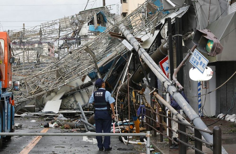 Japón sufre el peor tifón en 25 años: hay muertos y heridos