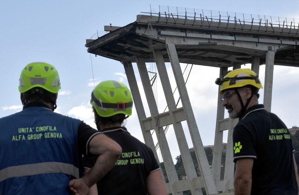 Antes y después: así era y así quedó el puente que se derrumbó en Italia