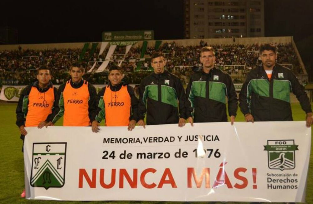 El fútbol argentino unido por la Memoria, la Verdad y la Justicia